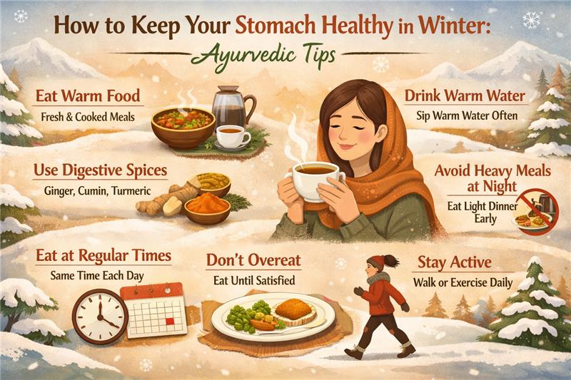 How to Keep Your Stomach Healthy in Winter – Ayurvedic Tips